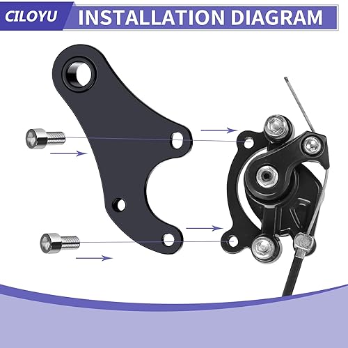 CILOYU MINI BIKE REAR BRAKE CALIPER BRACKET CABLE KIT FOR MONSTER MOTO 80CC 105CC POWERSPORTS