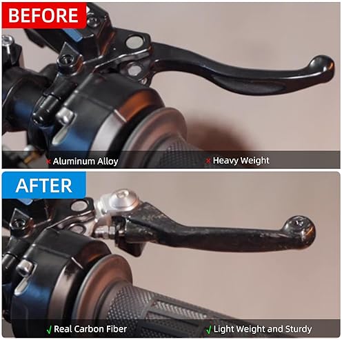 BAOUFF CARBON FIBER BRAKE LEVERS FOR SURRON LIGHT BEE, X S FOLDABLE DIRT BIKE BRAKE HANDLES