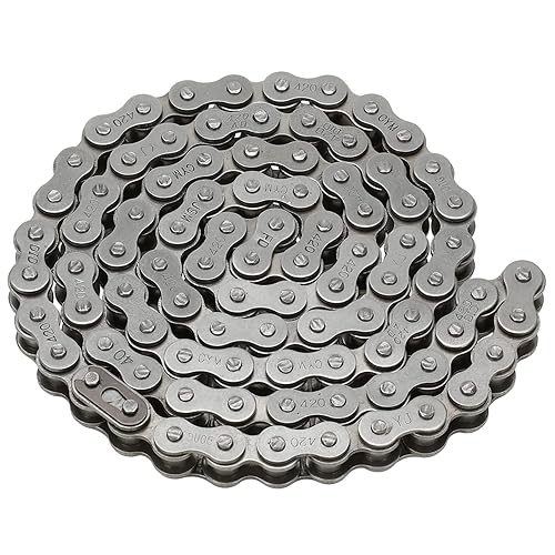 FVRITO 420 DRIVE CHAIN FOR MINI BIKE COLEMAN CT200U BT200X BAJA WARRIOR 42 90 LINK ROLLER CHAIN