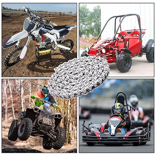 KUIUK 420 HEAVY-DUTY DRIVE CHAIN, 120 LINKS FOR 50CC-150CC ATVS, QUADS, GO-KARTS MINI BIKES