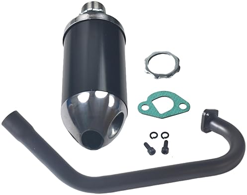 LZEVIAERI EXHAUST PIPE WITH MUFFLER FOR COLEMAN CT200U BT200X HONDA GX160 GX200 PREDATOR 212CC GO KART
