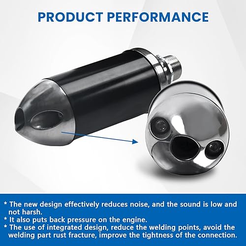 LZEVIAERI EXHAUST PIPE WITH MUFFLER FOR COLEMAN CT200U BT200X HONDA GX160 GX200 PREDATOR 212CC GO KART