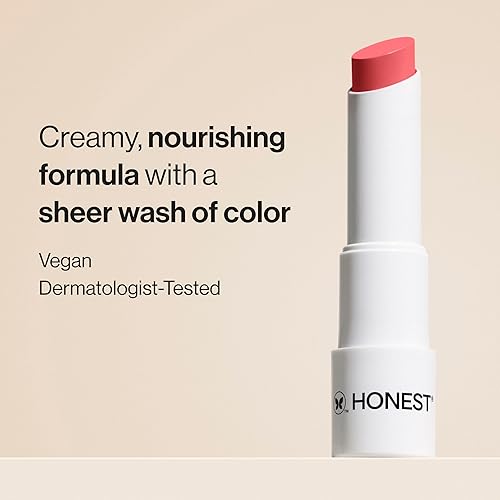 HONEST BEAUTY VEGAN TINTED LIP BALM - ANTIOXIDANT ACAI AVOCADO OIL, PARABEN CRUELTY-FREE, SUMMER MEL