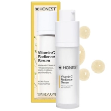 HONEST BEAUTY VITAMIN C RADIANCE SERUM BRIGHTENS EVENS SKIN, VEGAN, FRAGRANCE-FREE 1OZ