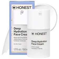 HONEST BEAUTY DEEP HYDRATION FACE CREAM FOR DRY, SENSITIVE SKIN HYPOALLERGENIC, 1.7 FL OZ