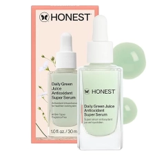 HONEST BEAUTY DAILY GREEN JUICE ANTIOXIDANT SERUM IMPROVES SKIN TONE TEXTURE, VEGAN, FRAGRANCE-FREE,
