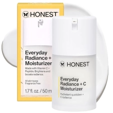 HONEST BEAUTY VITAMIN C LIGHTWEIGHT MOISTURIZER BRIGHTENS, VEGAN, FRAGRANCE-FREE, 1.7 FL OZ