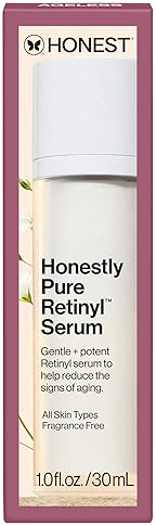 HONEST BEAUTY PURE NIGHTLY RETINYL SERUM MOISTURIZES, EXFOLIATES, REDUCES FINE LINES, VEGAN