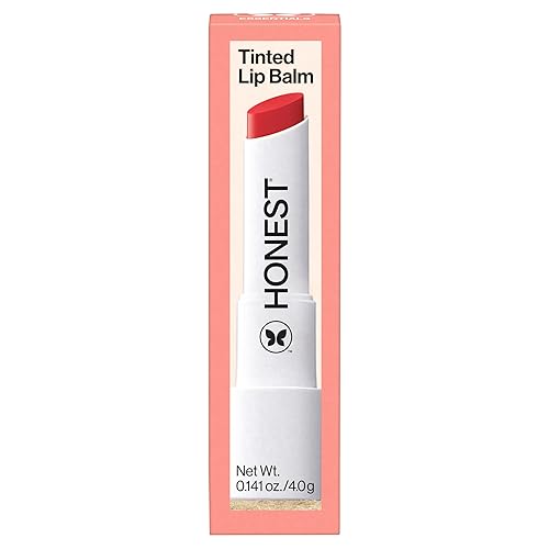 HONEST BEAUTY VEGAN TINTED LIP BALM BLOOD ORANGE MOISTURIZING, ANTIOXIDANT-RICH, PARABEN-FREE