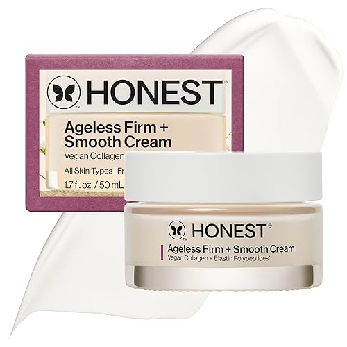 HONEST BEAUTY AGELESS FIRM SMOOTH CREAM WITH VEGAN COLLAGEN FRAGRANCE-FREE, VEGAN, 1.7OZ