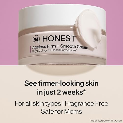 HONEST BEAUTY AGELESS FIRM SMOOTH CREAM WITH VEGAN COLLAGEN FRAGRANCE-FREE, VEGAN, 1.7OZ