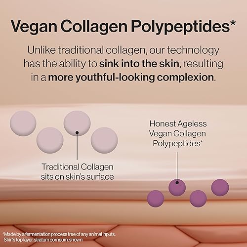 HONEST BEAUTY AGELESS FIRM SMOOTH CREAM VEGAN COLLAGEN, FRAGRANCE-FREE, 1.7 FL OZ