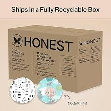 HONEST COMPANY SENSITIVE SKIN DIAPERS | HYPOALLERGENIC & FRAGRANCE-FREE | GENDER-NEUTRAL PRINTS | SIZE 1 (8-14 LBS), 136 COUNT