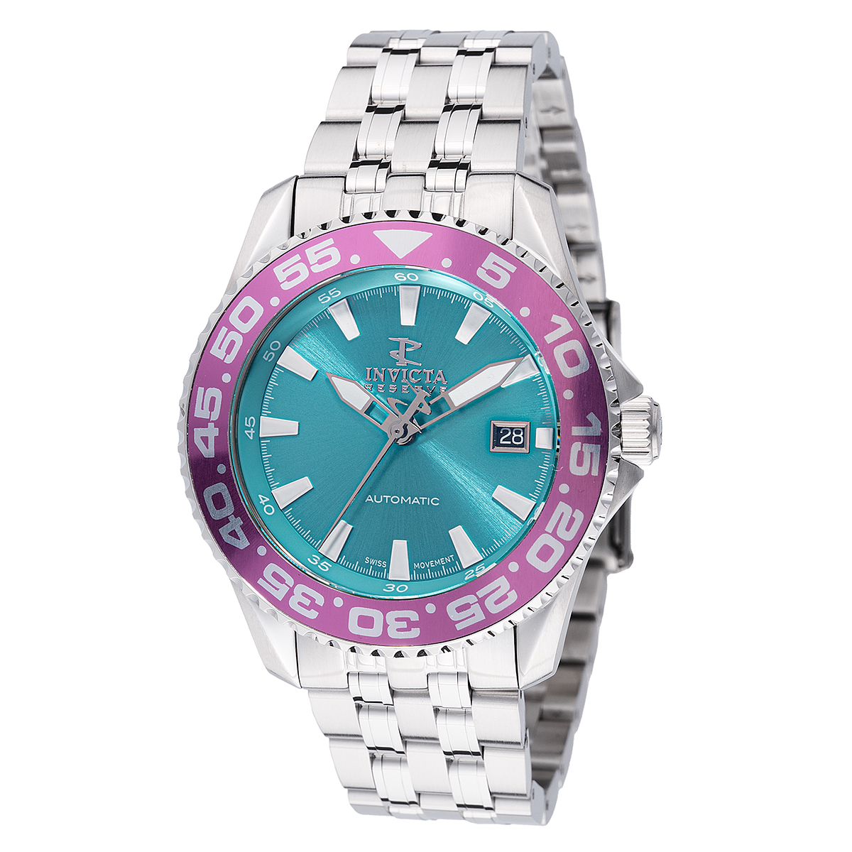 INVICTA RESERVE AUTOMATIC SWISS ETA 2893 CALIBER MEN'S WATCH - 44MM, STEEL (49240-N1)