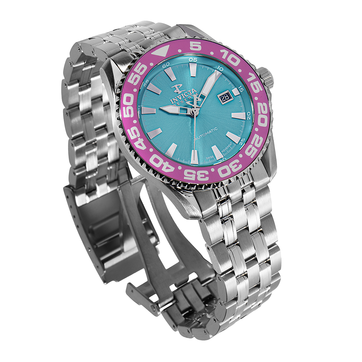 INVICTA RESERVE AUTOMATIC SWISS ETA 2893 CALIBER MEN'S WATCH - 44MM, STEEL (49240-N1)