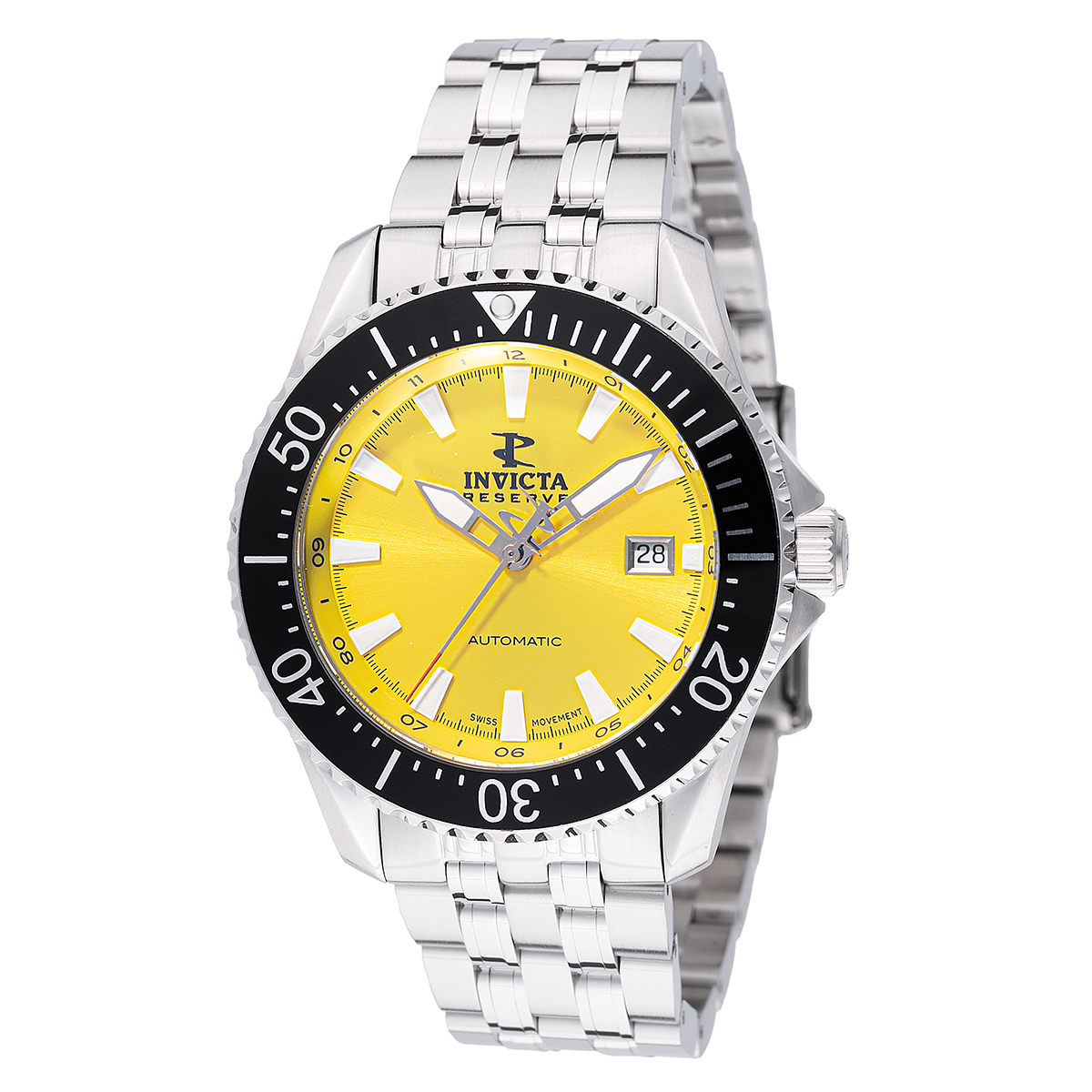 INVICTA RESERVE AUTOMATIC SWISS ETA 2824 CALIBER MEN'S WATCH - 44MM, STEEL (49236-N1)