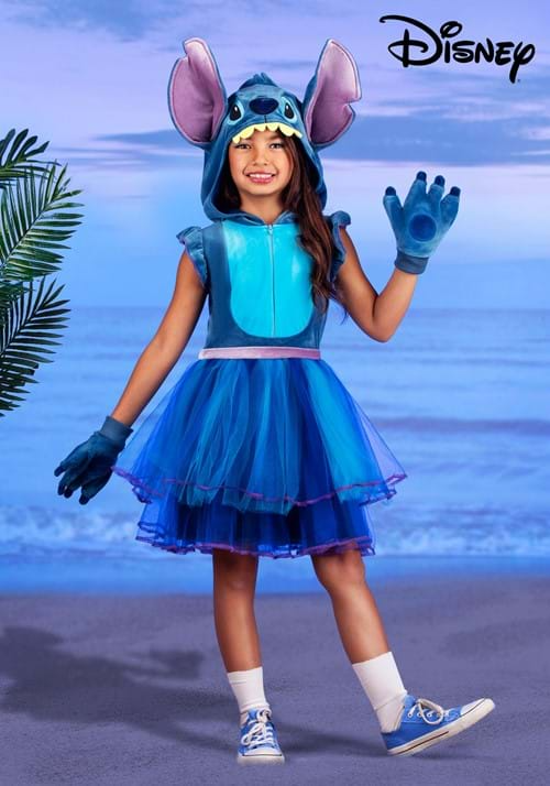 SPIRIT HALLOWEEN COSTUMES DISNEY LILO & STITCH STITCH COSTUME DRESS FOR GIRLS