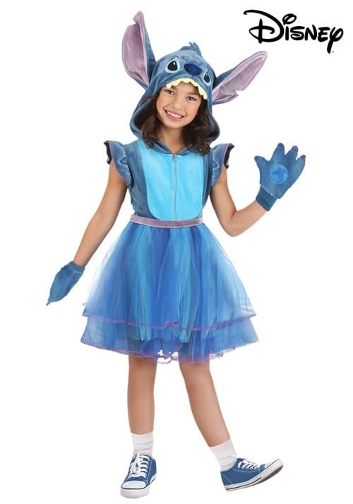 SPIRIT HALLOWEEN COSTUMES DISNEY LILO & STITCH STITCH COSTUME DRESS FOR GIRLS