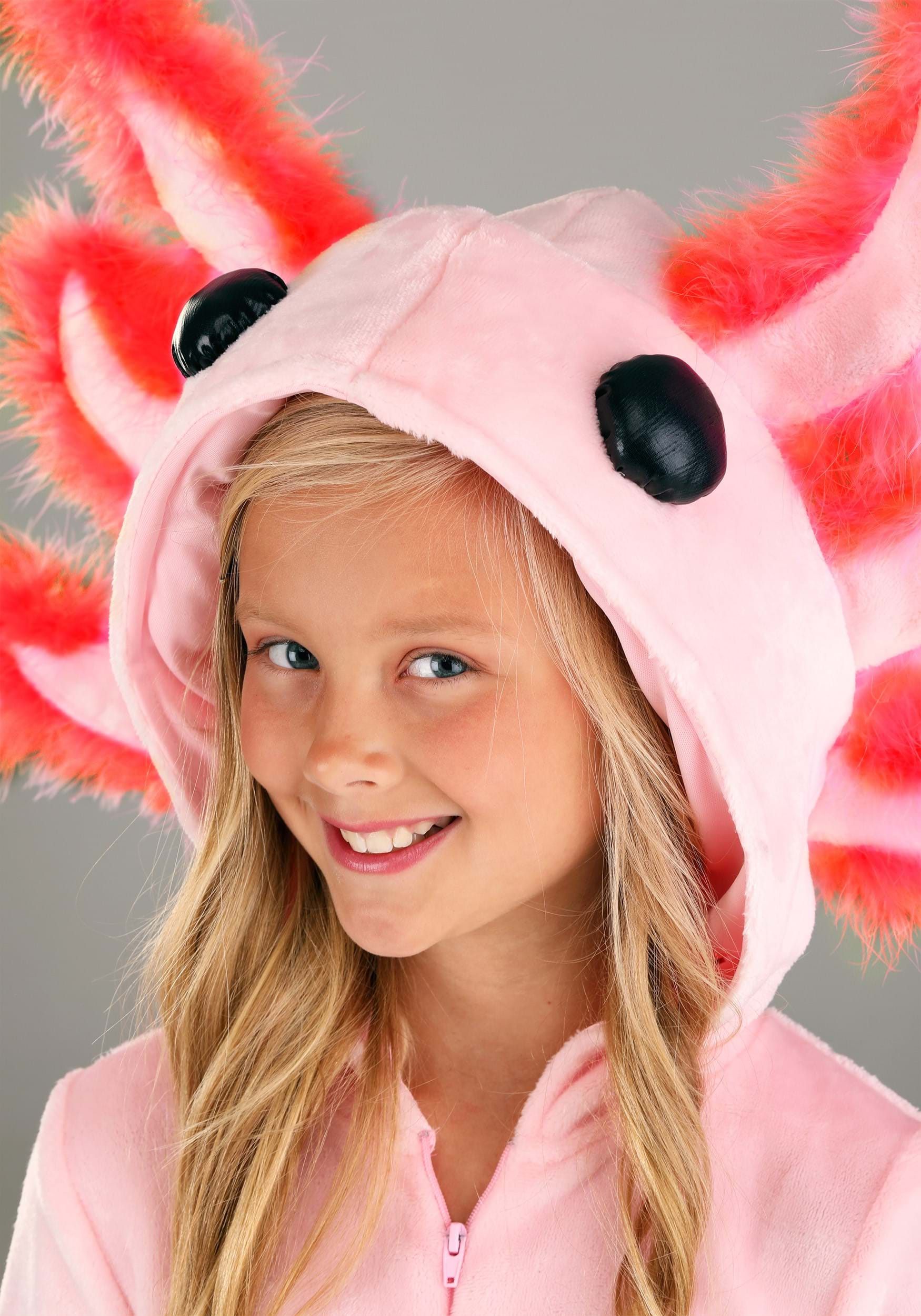 SPIRIT HALLOWEEN COSTUMES KID'S AXOLOTL COSTUME ONESIE