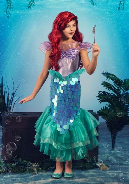 SPIRIT HALLOWEEN COSTUMES DISNEY LITTLE MERMAID ARIEL COSTUME FOR GIRLS