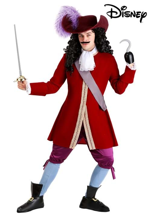 SPIRIT HALLOWEEN COSTUMES DELUXE DISNEY CAPTAIN HOOK COSTUME FOR MEN