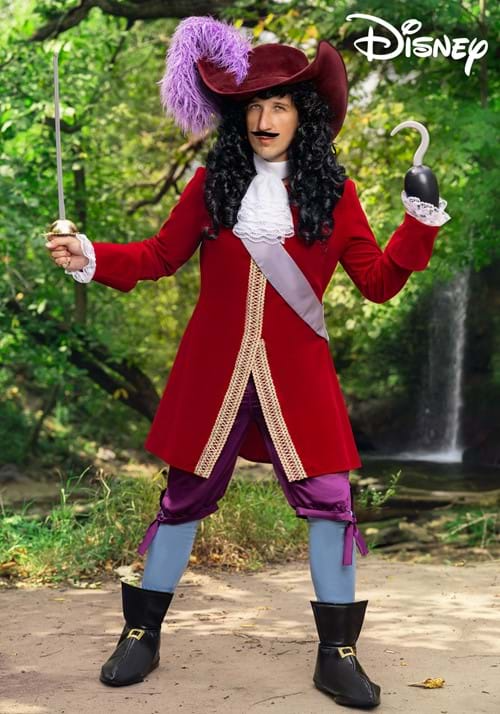 SPIRIT HALLOWEEN COSTUMES DELUXE DISNEY CAPTAIN HOOK COSTUME FOR MEN