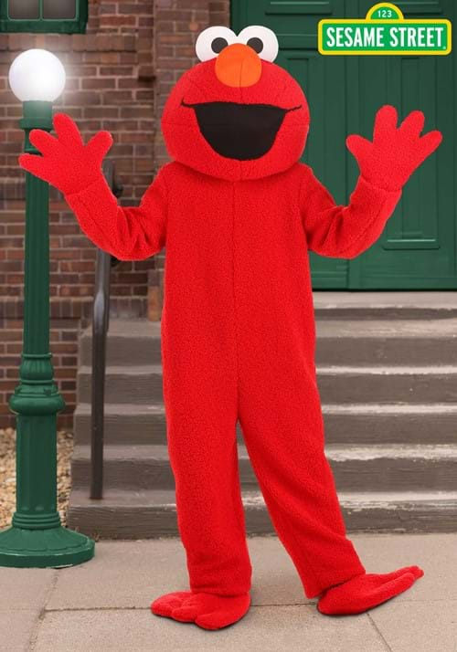 SPIRIT HALLOWEEN COSTUMES ADULT SESAME STREET ELMO MASCOT COSTUME