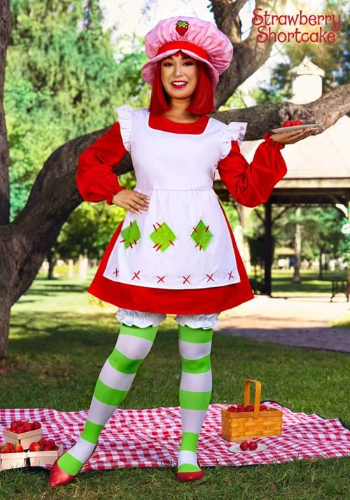 SPIRIT HALLOWEEN COSTUMES CLASSIC STRAWBERRY SHORTCAKE COSTUME FOR WOMEN