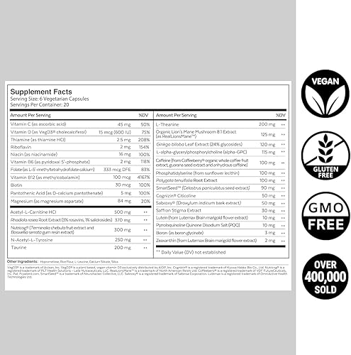 QUALIA  MIND NOOTROPIC DOCTOR-FORMULATED BRAIN SUPPLEMENT FOR FOCUS, MEMORY PRODUCTIVITY
