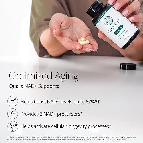 QUALIA NAD SENOLYTIC BUNDLE CLINICALLY TESTED ANTI-AGING SUPPLEMENT BOOSTING NAD