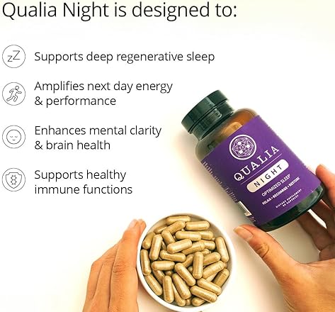 QUALIA NIGHT SENOLYTIC BUNDLE SCIENCE-BASED SLEEP CELL REPAIR SUPPLEMENTS