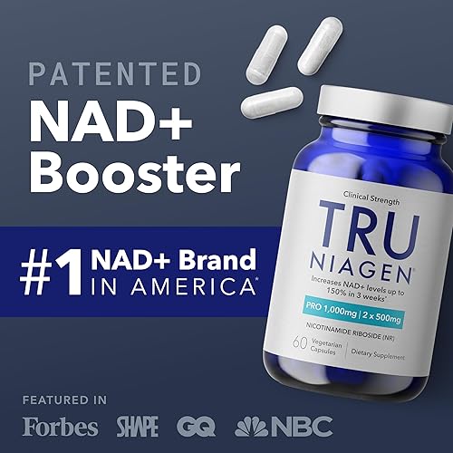 TRU NIAGEN PRO NAD 2X500MG NIAGEN SUPPLEMENT FOR ANTI-AGING, ENERGY CELL REGENERATION