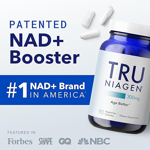 TRU NIAGEN NAD SUPPLEMENT 300MG NIAGEN, 90 SERVINGS, ANTI-AGING, CELL ENERGY, 2 BOTTLES