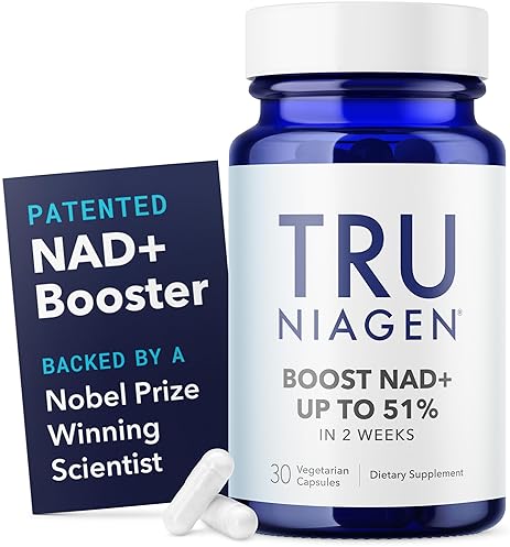 TRU NIAGEN NAD BOOSTER 300MG NIAGEN FOR ANTI-AGING, ENERGY CELL REGENERATION 30 SERVINGS