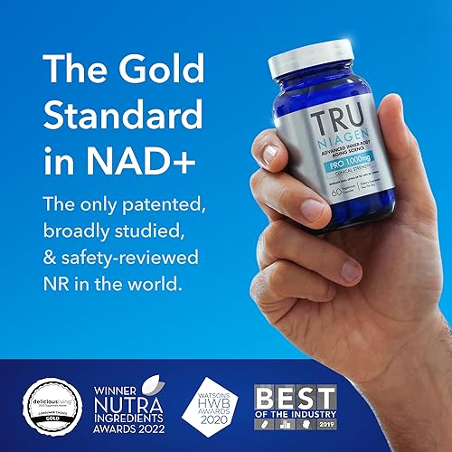 TRU NIAGEN PRO NAD 2X500MG NIAGEN SUPPLEMENT FOR ANTI-AGING CELL ENERGY, 30 SERVINGS