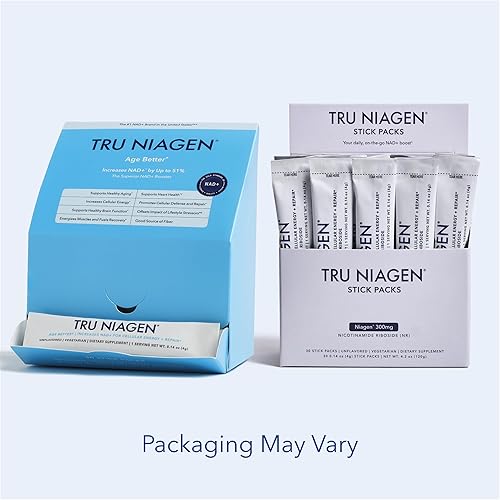 TRU NIAGEN NAD BOOSTER 300MG CELLULAR ENERGY, REPAIR HEALTHY AGING POWDER, 30 STICK PACKS