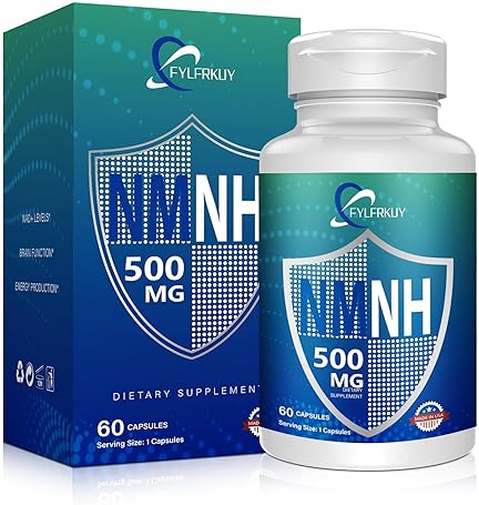 NMNH 500MG NAD SUPPLEMENT PURE ORGANIC DIHYDRONICOTINAMIDE MONONUCLEOTIDE, 60 CAPSULES