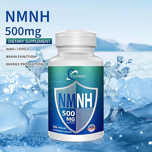 NMNH 500MG NAD SUPPLEMENT PURE ORGANIC DIHYDRONICOTINAMIDE MONONUCLEOTIDE, 60 CAPSULES