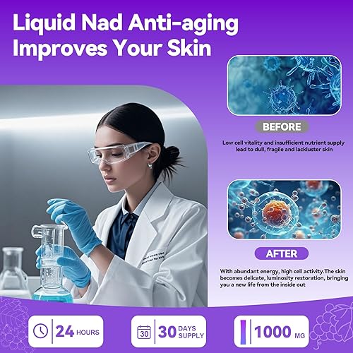 NAD SUPPLEMENTS WITH NICOTINAMIDE RIBOSIDE, RESVERATROL PQQ ANTI-AGING ENERGY BOOSTER, 30 VEGAN GRAP