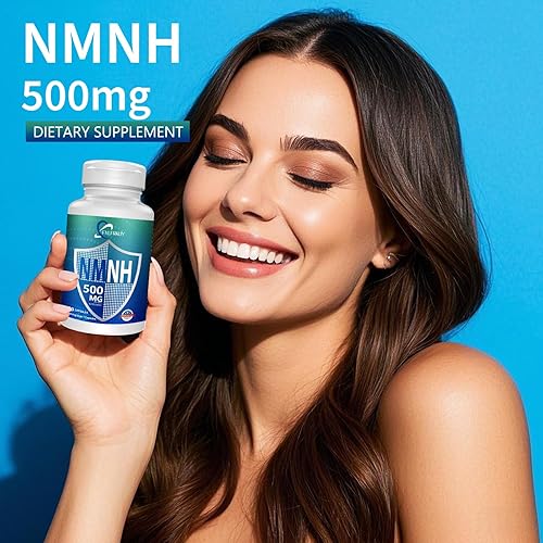 NMNH 500MG NAD SUPPLEMENT PURE ORGANIC ANTI-AGING NMN ALTERNATIVE, 60 CAPSULES