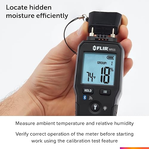 FLIR MR55 BLUETOOTH PIN MOISTURE METER FOR INSTANT DATA SHARING VIA FLIR TOOLS APP