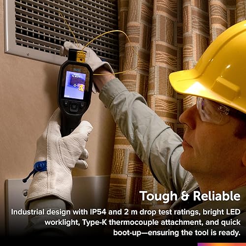 FLIR TG268 THERMAL IMAGING CAMERA 320X240 IR WITH BULLSEYE LASER FOR HVAC, ELECTRICAL BUILDING INSPE