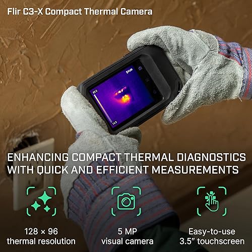 FLIR C3-X WIFI THERMAL IMAGING CAMERA HIGH-RES INFRARED FOR INSPECTION HVAC USE