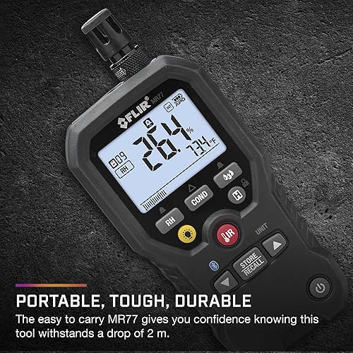 FLIR MR77 PINLESS MOISTURE METER ACCURATE, NON-INVASIVE MOISTURE DETECTION TOOL