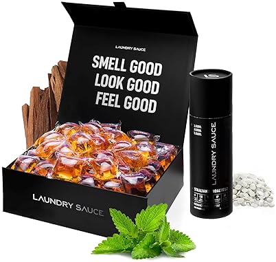LAUNDRY SAUCE LUXURY AUSTRALIAN SANDALWOOD LAUNDRY DETERGENT PODS SCENT BOOSTER, DYE-FREE, HE COMPAT