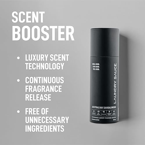 LAUNDRY SAUCE LUXURY AUSTRALIAN SANDALWOOD LAUNDRY DETERGENT PODS SCENT BOOSTER, DYE-FREE, HE COMPAT