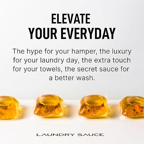 LAUNDRY SAUCE LUXURY AUSTRALIAN SANDALWOOD LAUNDRY DETERGENT PODS SCENT BOOSTER, DYE-FREE, HE COMPAT