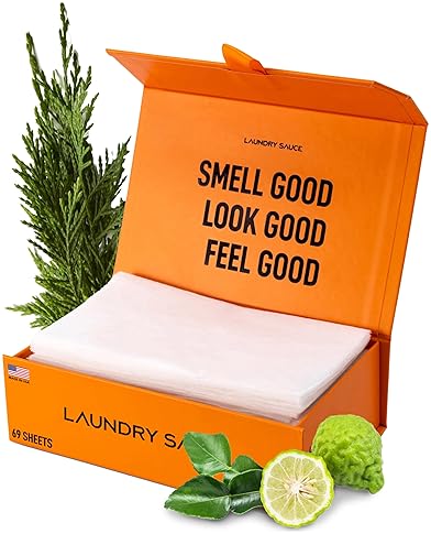 LAUNDRY SAUCE DRYER SHEETS ITALIAN BERGAMOT ECO-FRIENDLY, SOFTENS FABRIC, 69 COUNT, TRAVEL SIZE