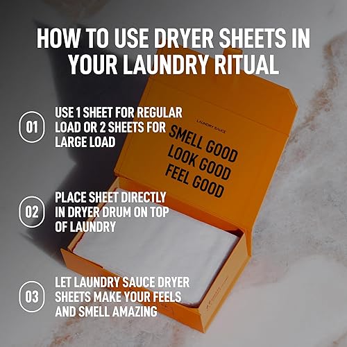 LAUNDRY SAUCE DRYER SHEETS ITALIAN BERGAMOT ECO-FRIENDLY, SOFTENS FABRIC, 69 COUNT, TRAVEL SIZE