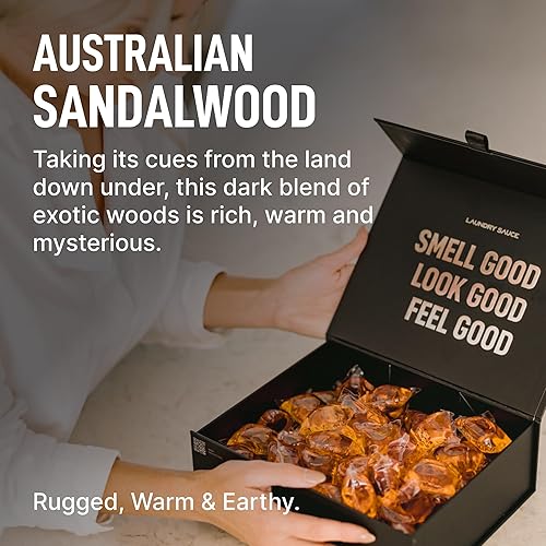 LAUNDRY SAUCE SIGNATURE BUNDLE AUSTRALIAN SANDALWOOD SCENTED PODS, SOFTENER, DRYER SHEETS